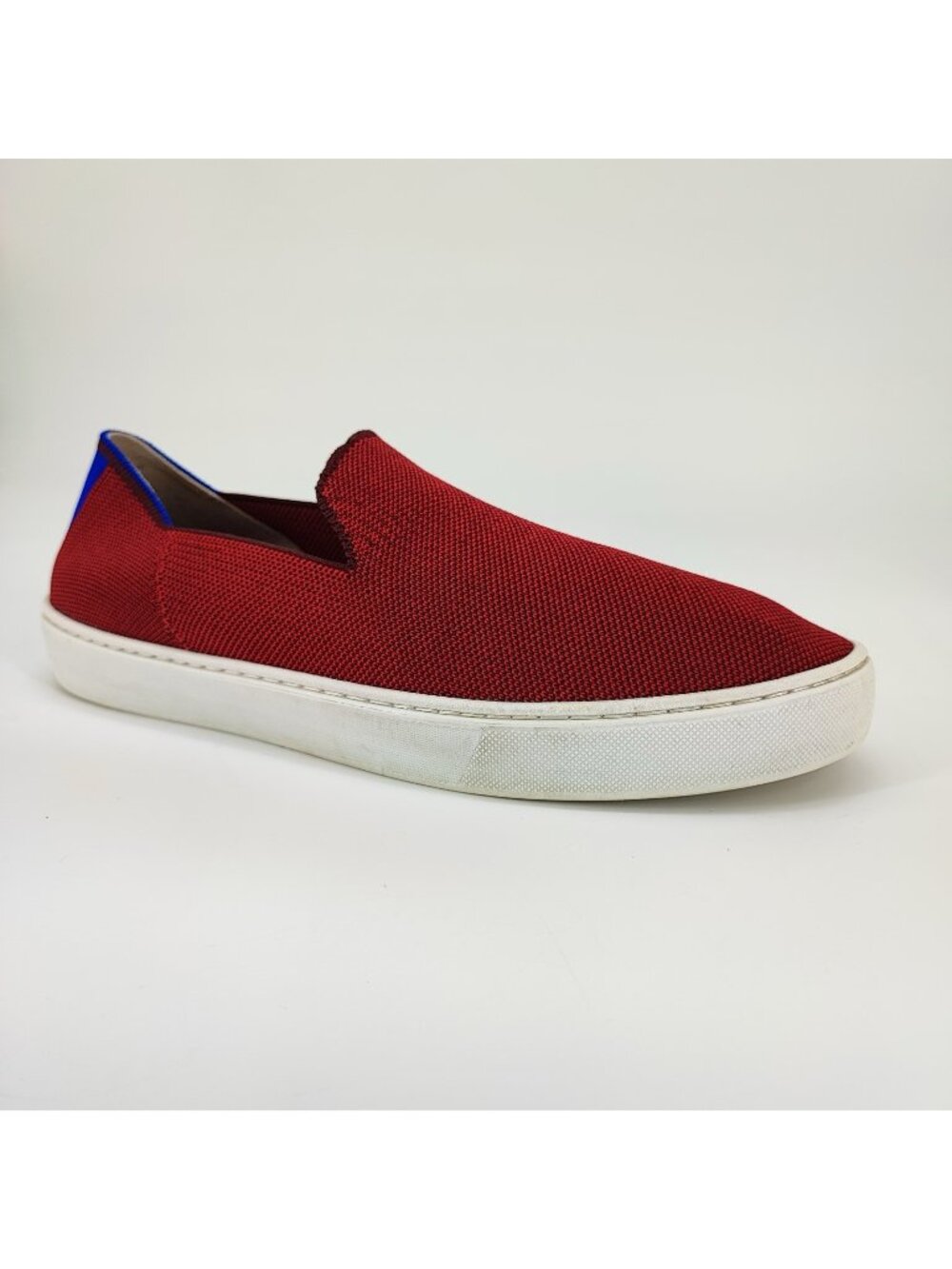Rothy's The Sneaker Women's Size 9.5 Dark Red Burgundy Knit Slip On Shoes